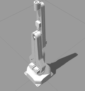 Simulation mode of robot arm